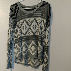 Quilted long sleeve tee